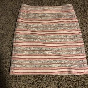 The Loft Tweed striped skirt.
